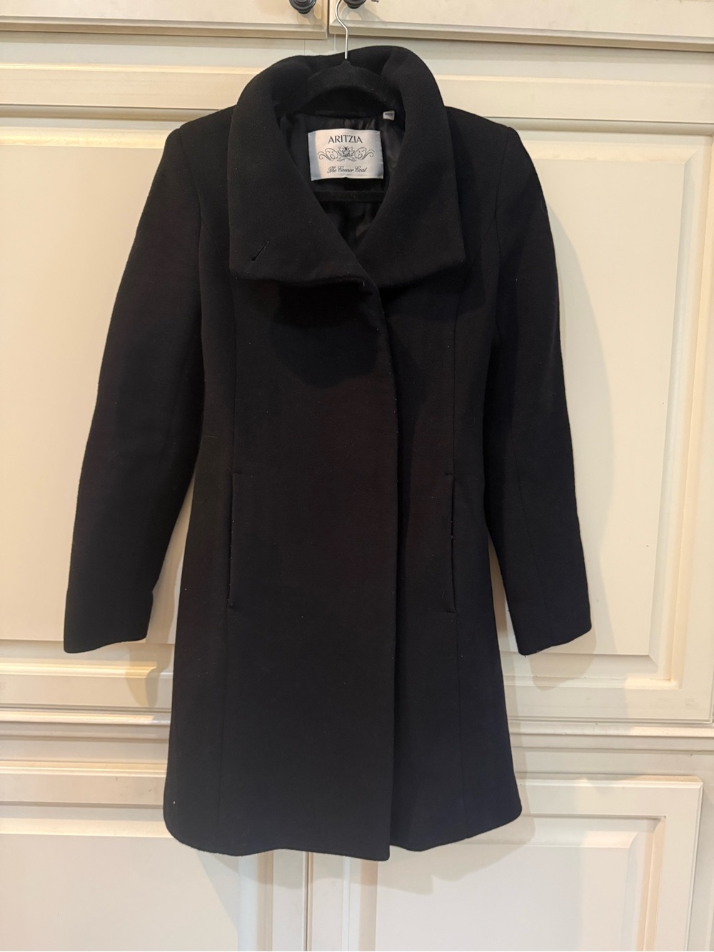 Aritzia XXS Connor Coat Black Wool